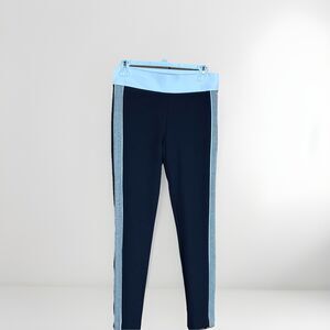 Zara Trafaluc Collection Legging Women's Black Side White Stripe Ponte Size M